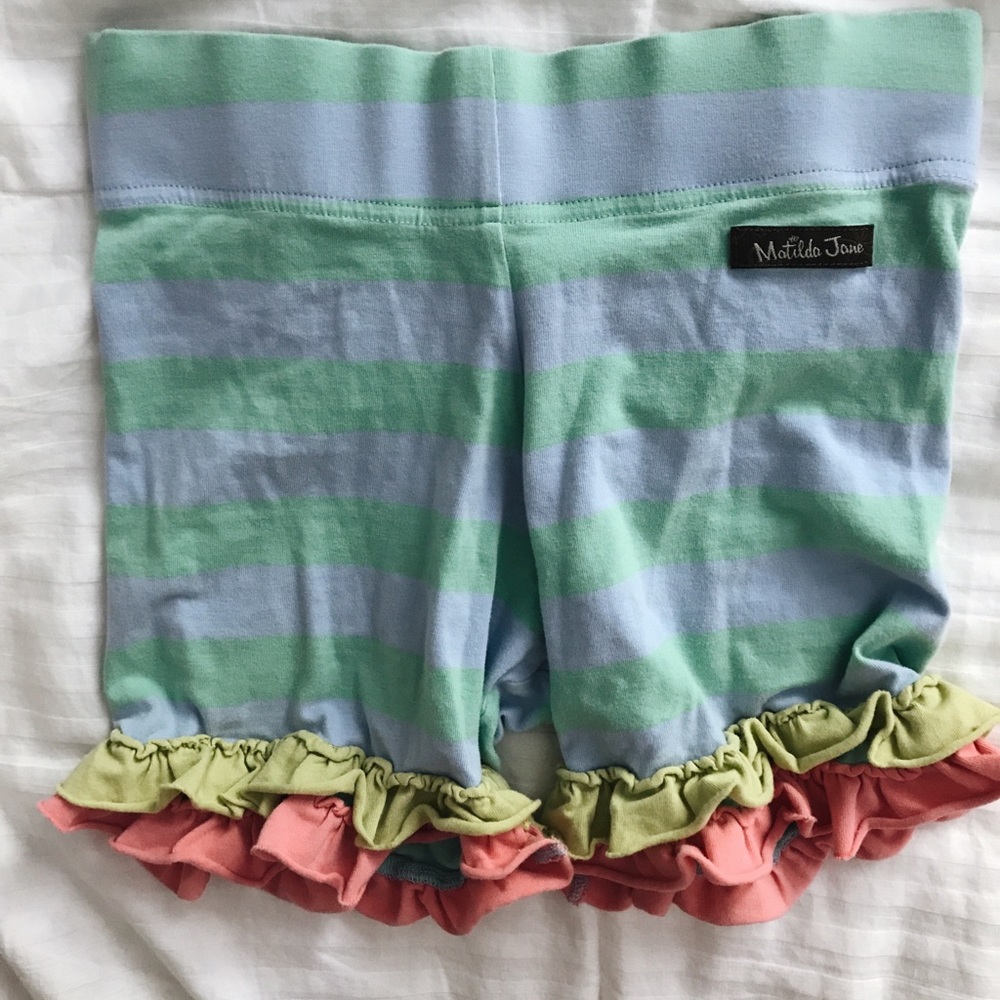 Matilda Jane striped ruffle shorts